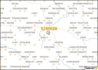 map of Szanków