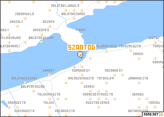 map of Szántód