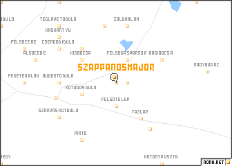 map of Szappanosmajor