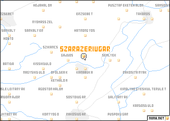 map of Szárazériugar