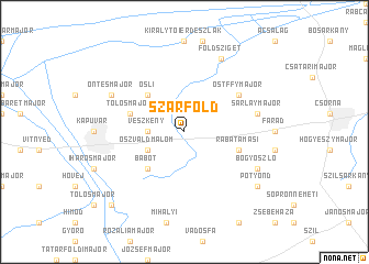 map of Szárföld