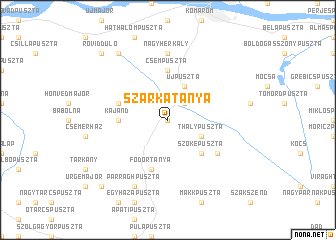 map of Szarkatanya