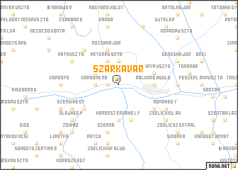 map of Szarkavár