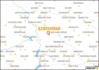 map of Szarki Nowe