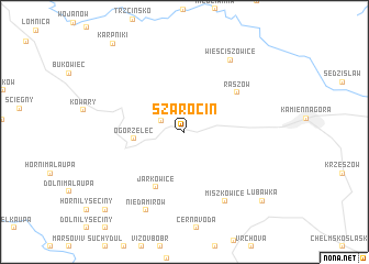 map of Szarocin