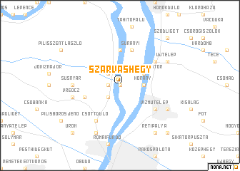 map of Szarvashegy