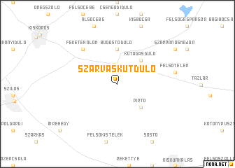 map of Szarvaskútdůlő