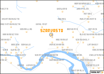 map of Szarvastó