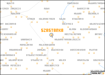 map of Szastarka