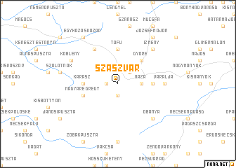 map of Szászvár