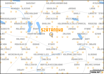 map of Szatanowo