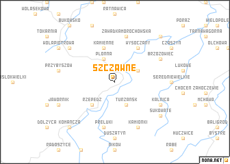 map of Szczawne