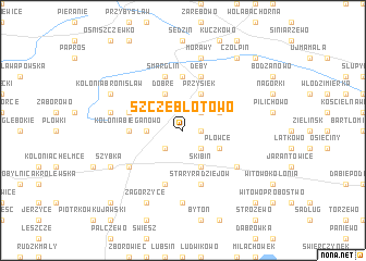 map of Szczeblotowo