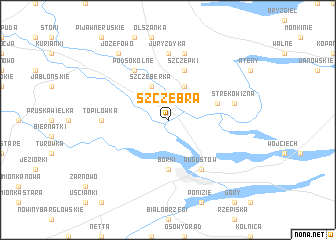 map of Szczebra