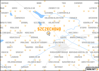 map of Szczechowo