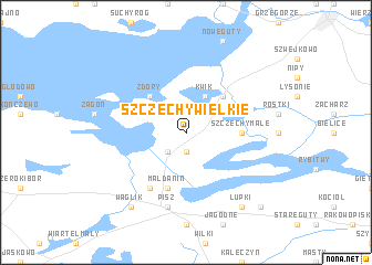 map of Szczechy Wielkie