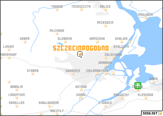 map of Szczecin Pogodno
