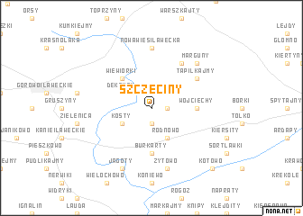 map of Szczeciny