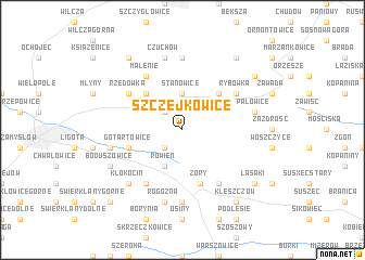 map of Szczejkowice