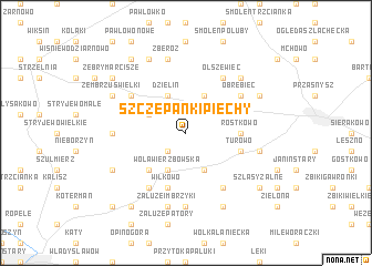 map of Szczepanki Piechy