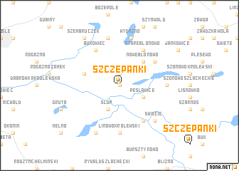 map of Szczepanki