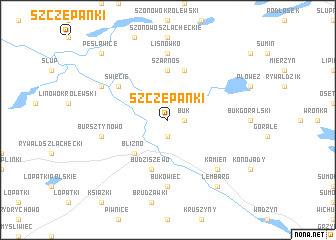 map of Szczepanki