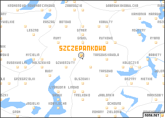 map of Szczepankowo