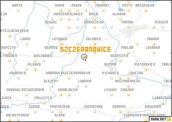 map of Szczepanowice