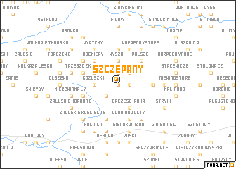 map of Szczepany