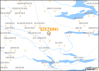 map of Szczepki