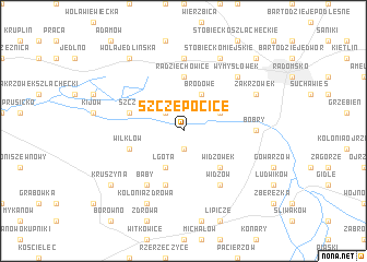 map of Szczepocice