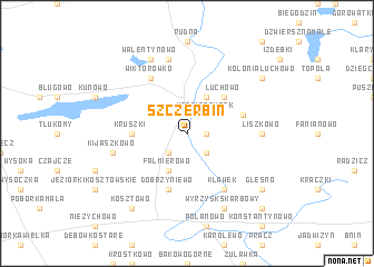map of Szczerbin