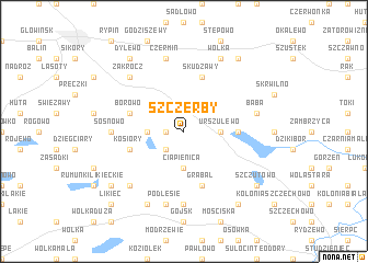 map of Szczerby