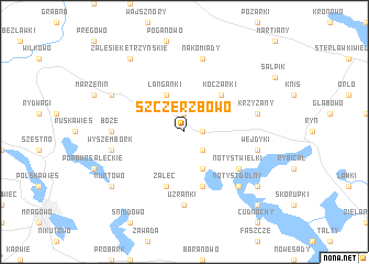 map of Szczerzbowo