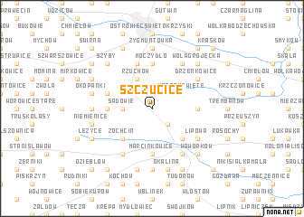 map of Szczucice