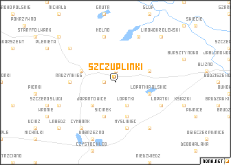 map of Szczuplinki