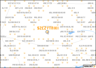 map of Szczytniki