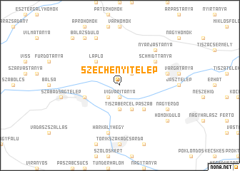 map of Széchenyitelep