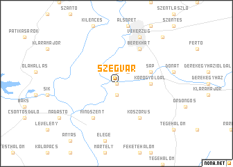 map of Szegvár