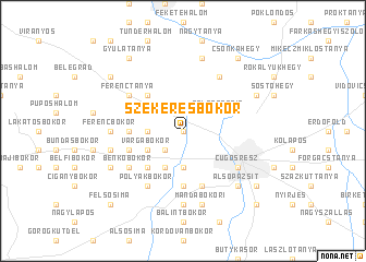 map of Szekeresbokor