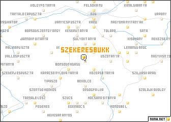 map of Szekeresbükk