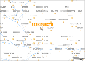 map of Székipuszta