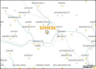 map of Szemcse