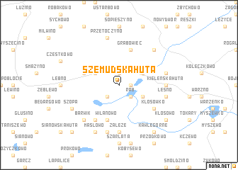 map of Szemudska Huta