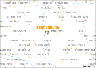 map of Szendrőlád