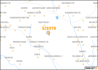 map of Szenta