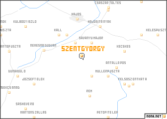 map of Szentgyörgy