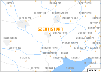 map of Szentistván