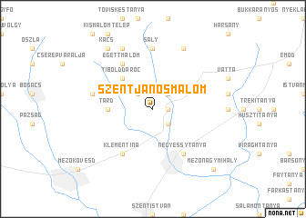 map of Szentjánosmalom