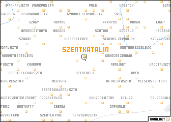 map of Szentkatalin